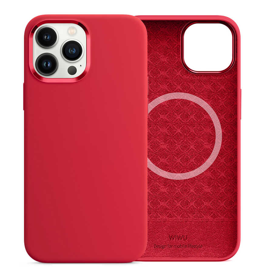 Wiwu M-safe iPhone 13 Pro Max Magsafe Silikon Telefon Kılıfı - 24 Wiwu M-safe iPhone 13 Pro Max Magsafe Silikon Telefon Kılıfı - 24